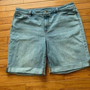 Talbots Flawless Girlfriend Denim Shorts 16